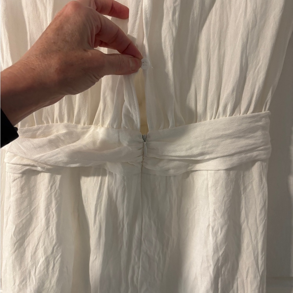 DO+BE White Sleeveless Faux Crossover Mini Dress (fits like a S) - Picture 5 of 12